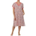 thumbnail image 1 of Secret Treasures Women's and Women's Plus Traditional Knit Short Sleeve V-Neck Gown, 1 of 7