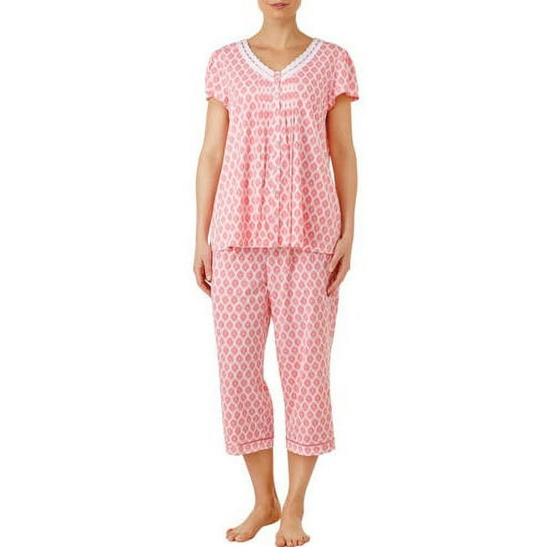 Secret Treasures Short Sleeve Capri Pajama - Walmart.com