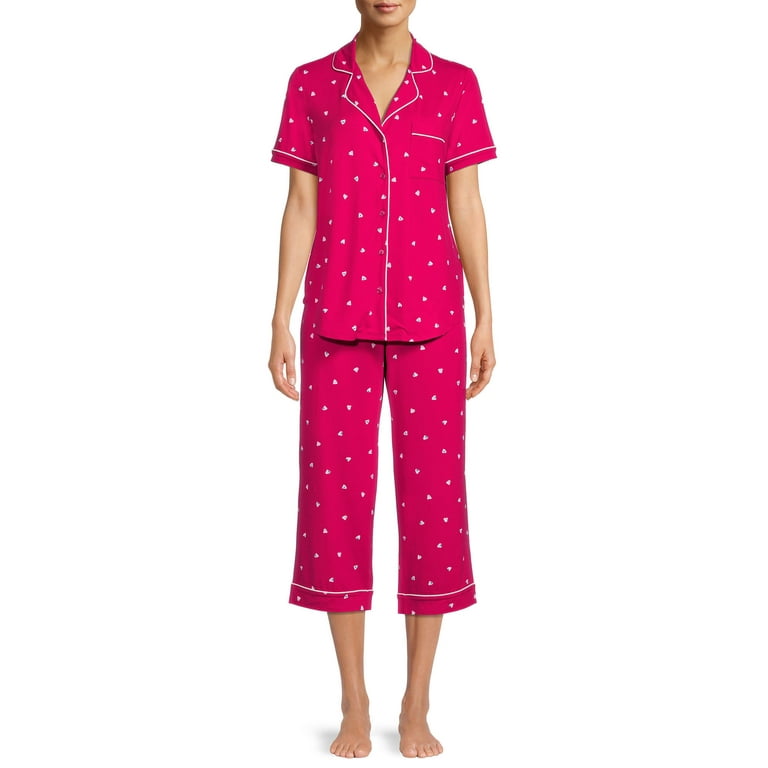 Secret treasures women's and women's plus traditional notch collar long sleeve top and pants pajama set deals