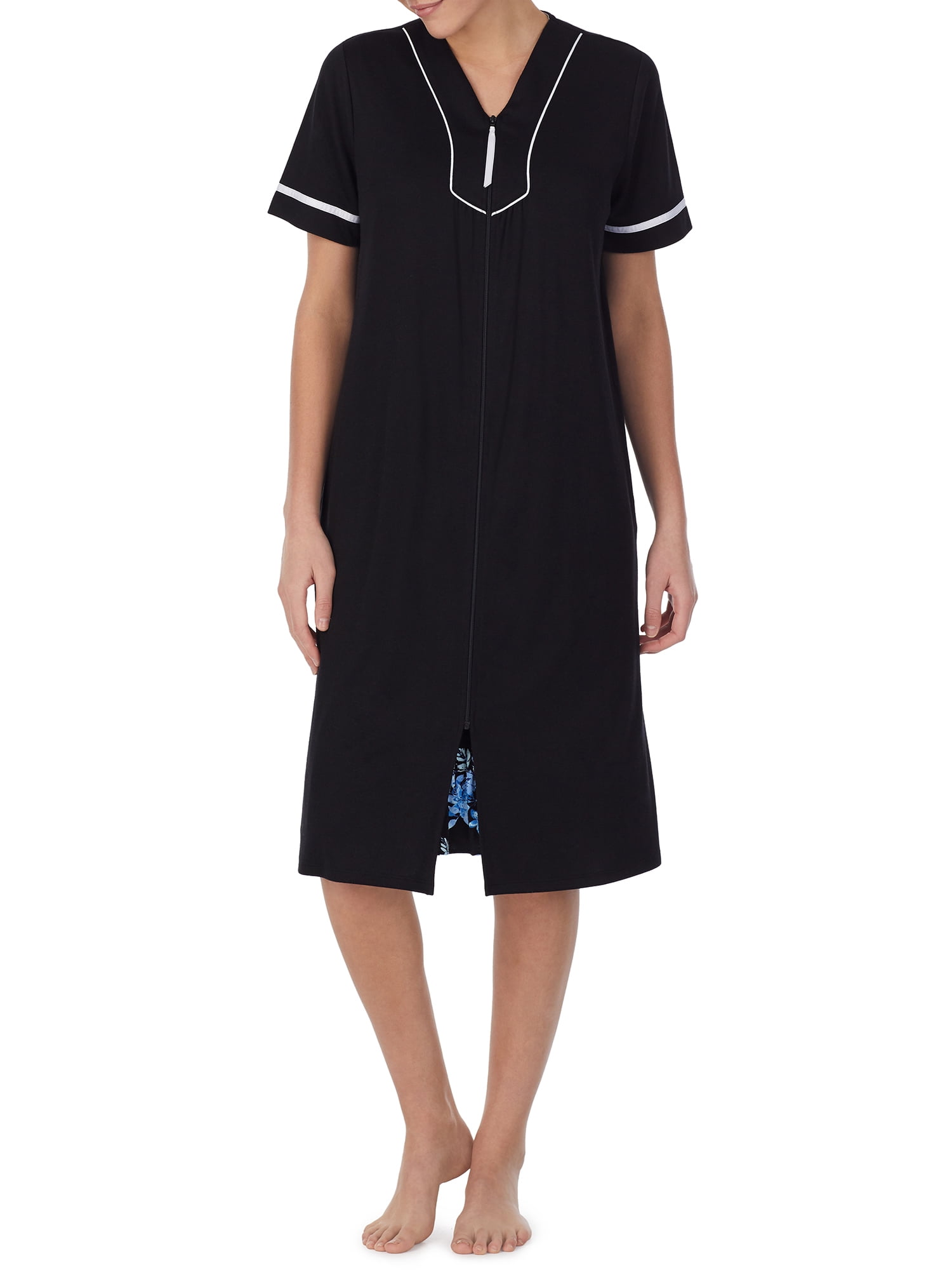 Secret Treasures Women's and Women's Plus Traditional Short Sleeve Zip