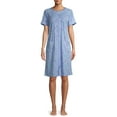 thumbnail image 1 of Secret Treasures Women's and Women's Plus Traditional Short Sleeve Zip Front Duster Robe, 1 of 6