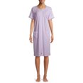 thumbnail image 1 of Secret Treasures Women's and Women's Plus Traditional Short Sleeve Zip Front Duster Robe, 1 of 6
