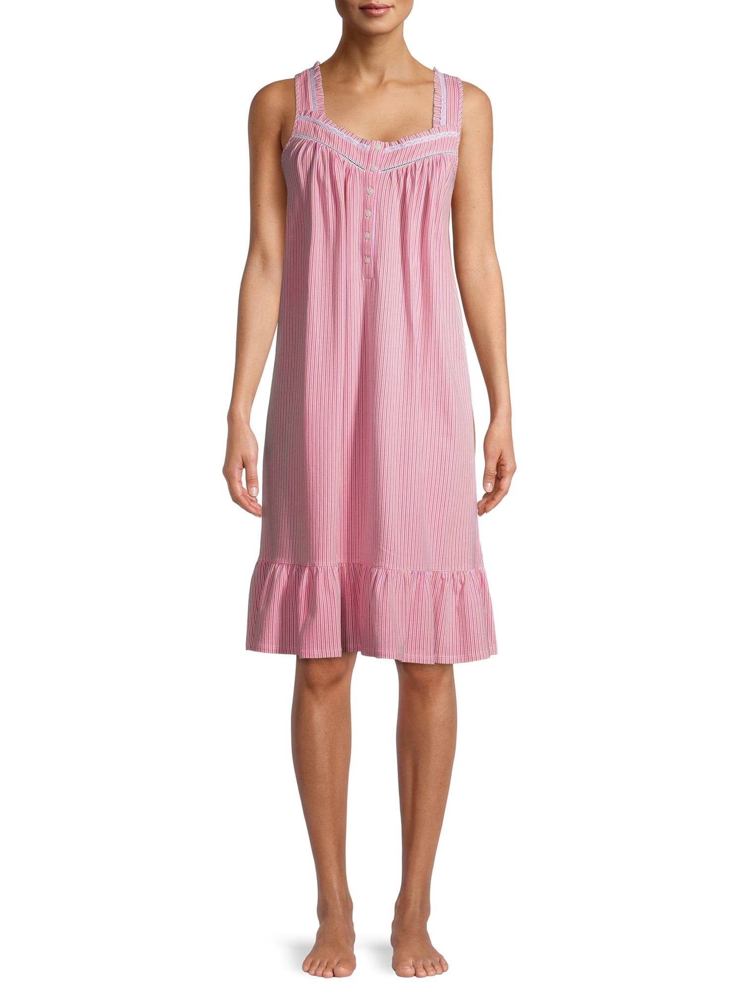 Secret Treasures Women s and Women s Plus Traditional Sleeveless Knit Sleepwear Gown Walmart