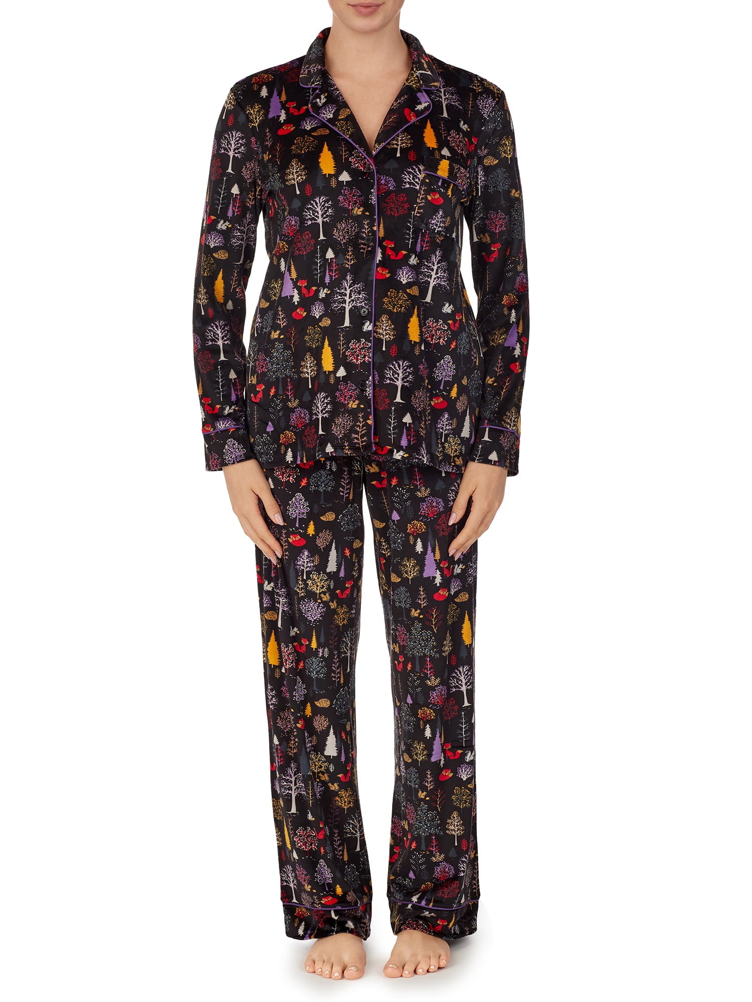 Secret Treasures Women s Plaid Union Suit Pajamas Walmart