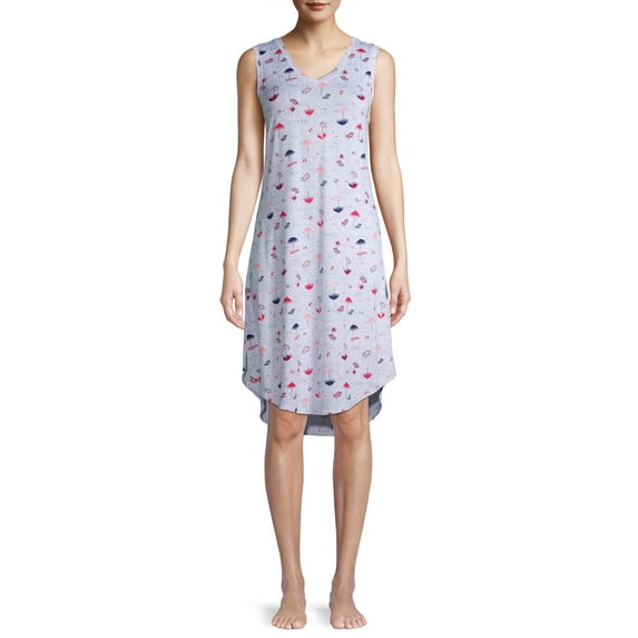 Secret Treasures Women's and Women's Plus V-Neck Beach Days Tank Top Chemise