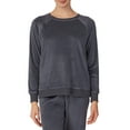 thumbnail image 1 of Secret Treasures Women's and Women's Plus Velour Long Sleeve Crew-Neck Top, 1 of 5