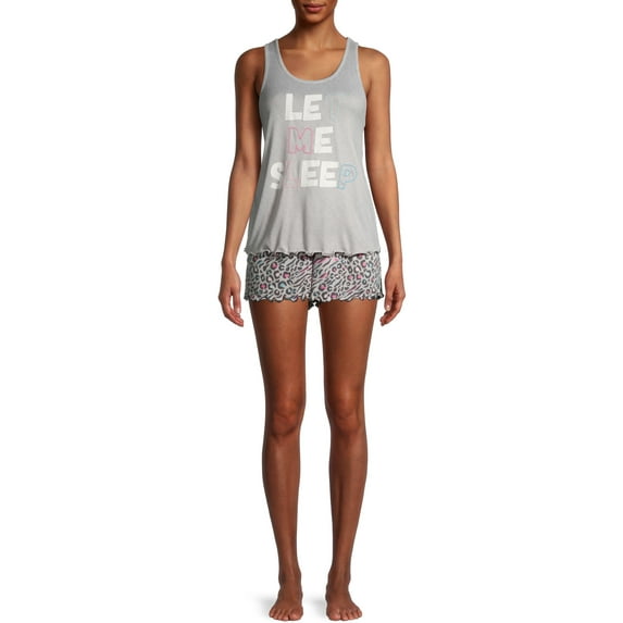 Secret Treasures Women's and Women's Plus Whisperluxe Lettuce Hem Tank & Short Set, 2-Piece