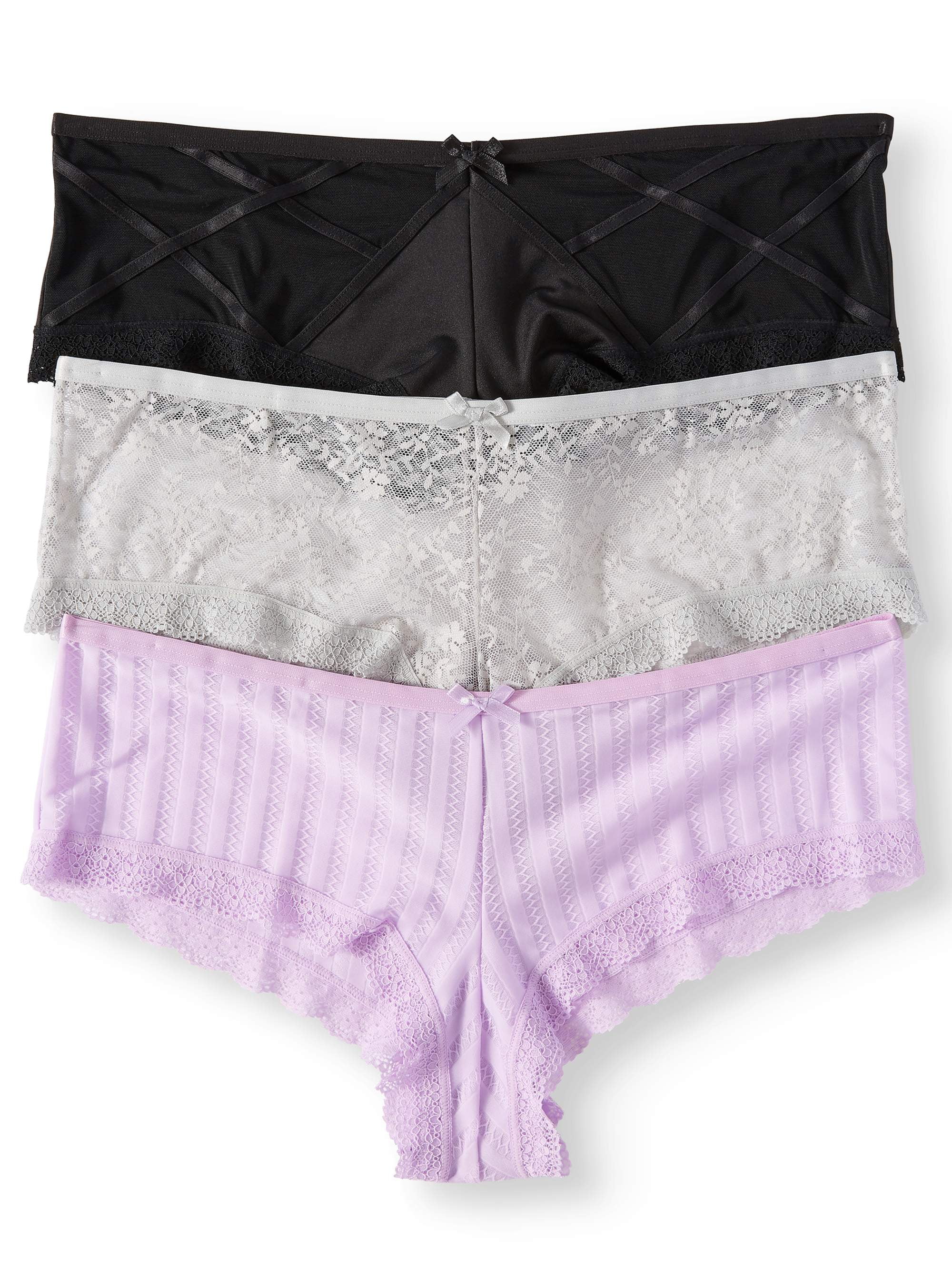 Secret Treasures Women's cheeky panties, 3 pack