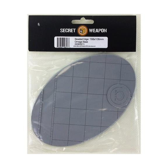 Secret Weapon Miniatures 168x106mm Knight Beveled Base - Omega New