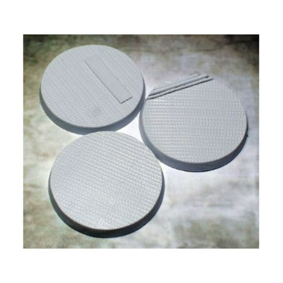 Secret Weapon Miniatures 50mm Beveled Bases - Steel Plating New