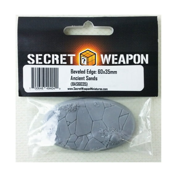 Secret Weapon Miniatures 60x35mm Beveled Base - Ancient Sands New