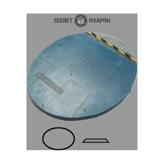 Secret Weapon Miniatures 95x120mm Beveled Base - Flight Deck New