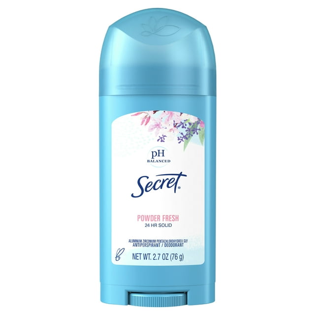 Secret Wide Solid Antiperspirant Deodorant, Powder Fresh, 2.7 oz