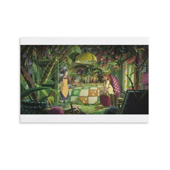 The Secret World of Arrietty Japan Anime Poster Posters Wall Art Painting Canvas Gift Living Room Prints Bedroom Decor Poster Artworks 08x12inch(20x30cm)