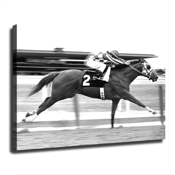 Secretariat At The Belmont Tournament Canvas Poster Modern Aesthetic Picture Wall Art Home Office Decoration Painting Holiday