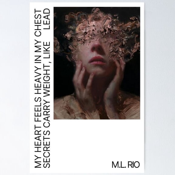 Secrets Carry Weight Like Lead Poster Wall Art, Modern Wall Decor For Living Room Bedroom, 8x12 UNFRAMED