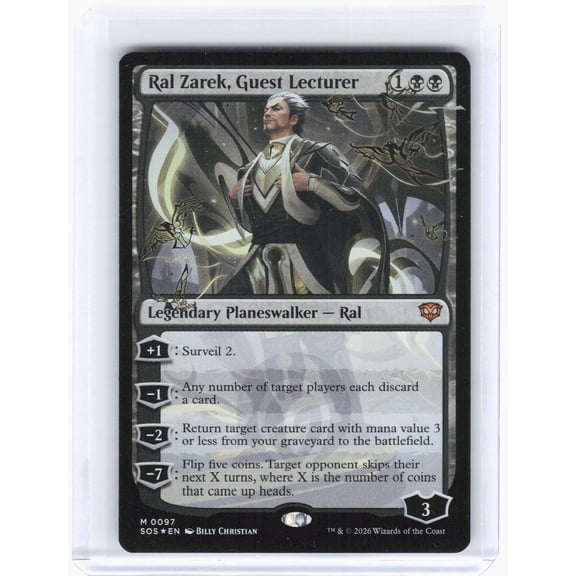 Secrets of Strixhaven Ral Zarek, Guest Lecturer Foil Mythic #97