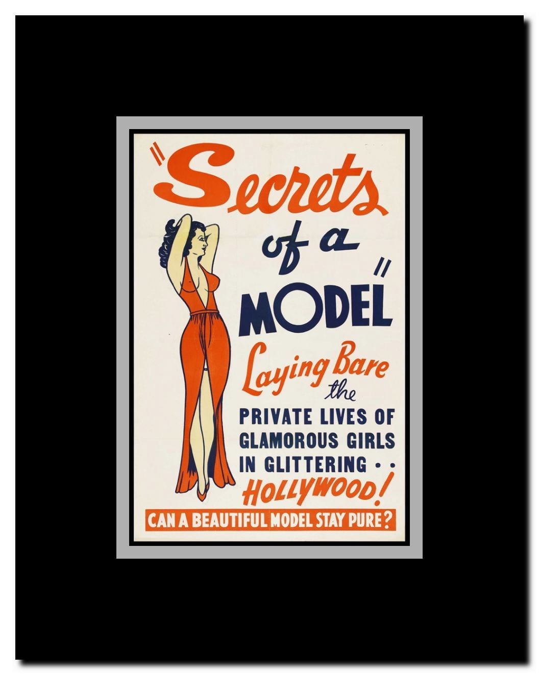 Secrets of a Model Framed Movie Poster