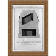 thumbnail image 1 of Section as above; burial chamber and entrance of the scale 20x24 Gold Ornate Wood Framed Canvas Art by Piranesi, Giovanni Battista, 1 of 2