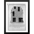 thumbnail image 1 of Section as above, the main door and window 28x38 Large Black Wood Framed Print Art by Giovanni Battista Piranesi, 1 of 2