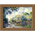thumbnail image 1 of Section of the Seine, near Giverny 24x20 Gold Ornate Wood Framed Canvas Art by Monet, Claude, 1 of 2