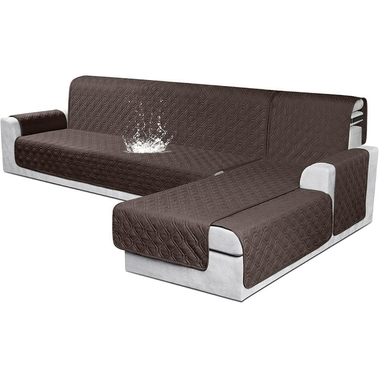 Sectional Couch Covers 100% Waterproof L Shaped Sofa Slipcover