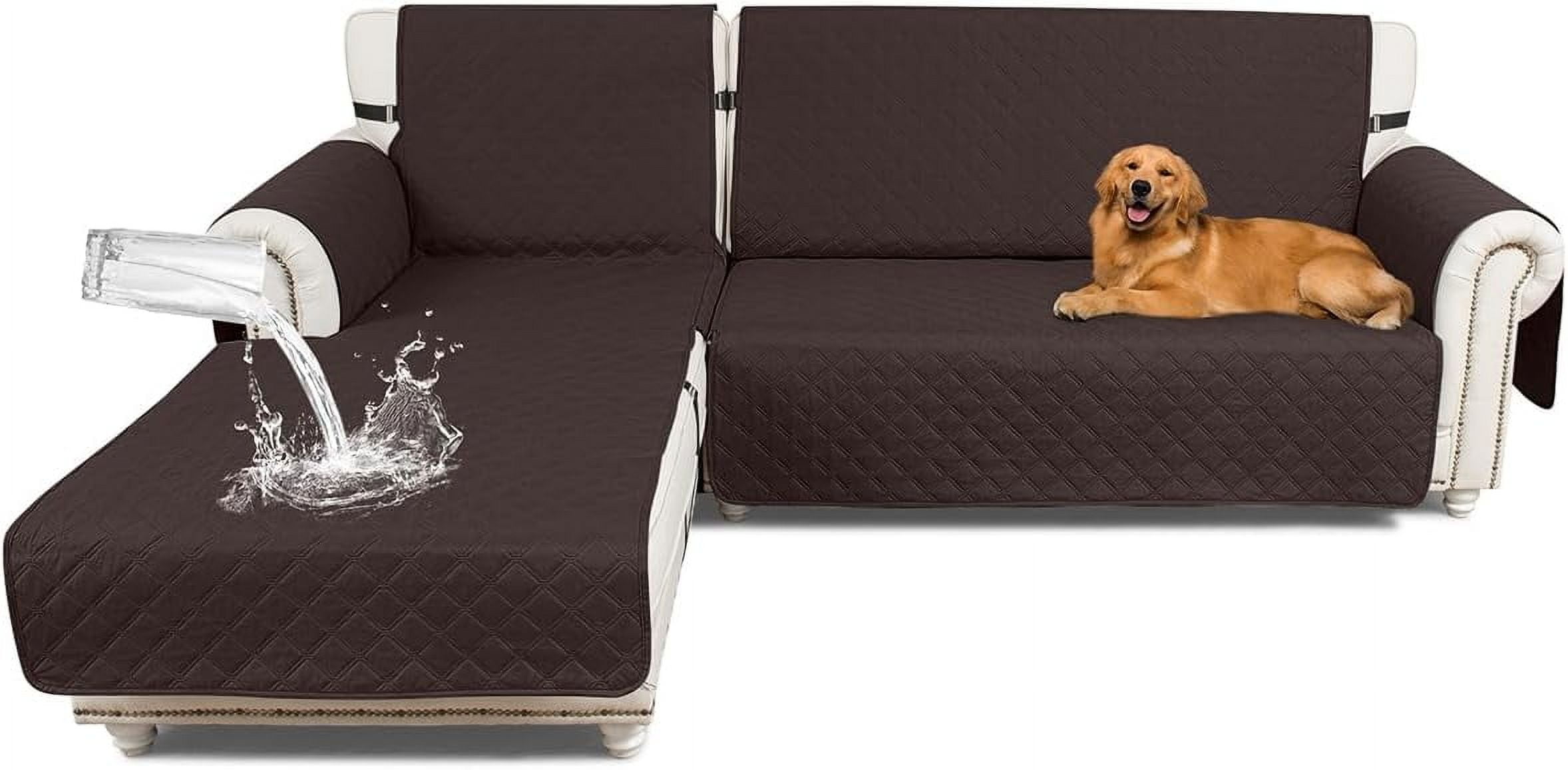 Sectional Couch Covers 100% Waterproof L Shaped Sofa Slipcover ...