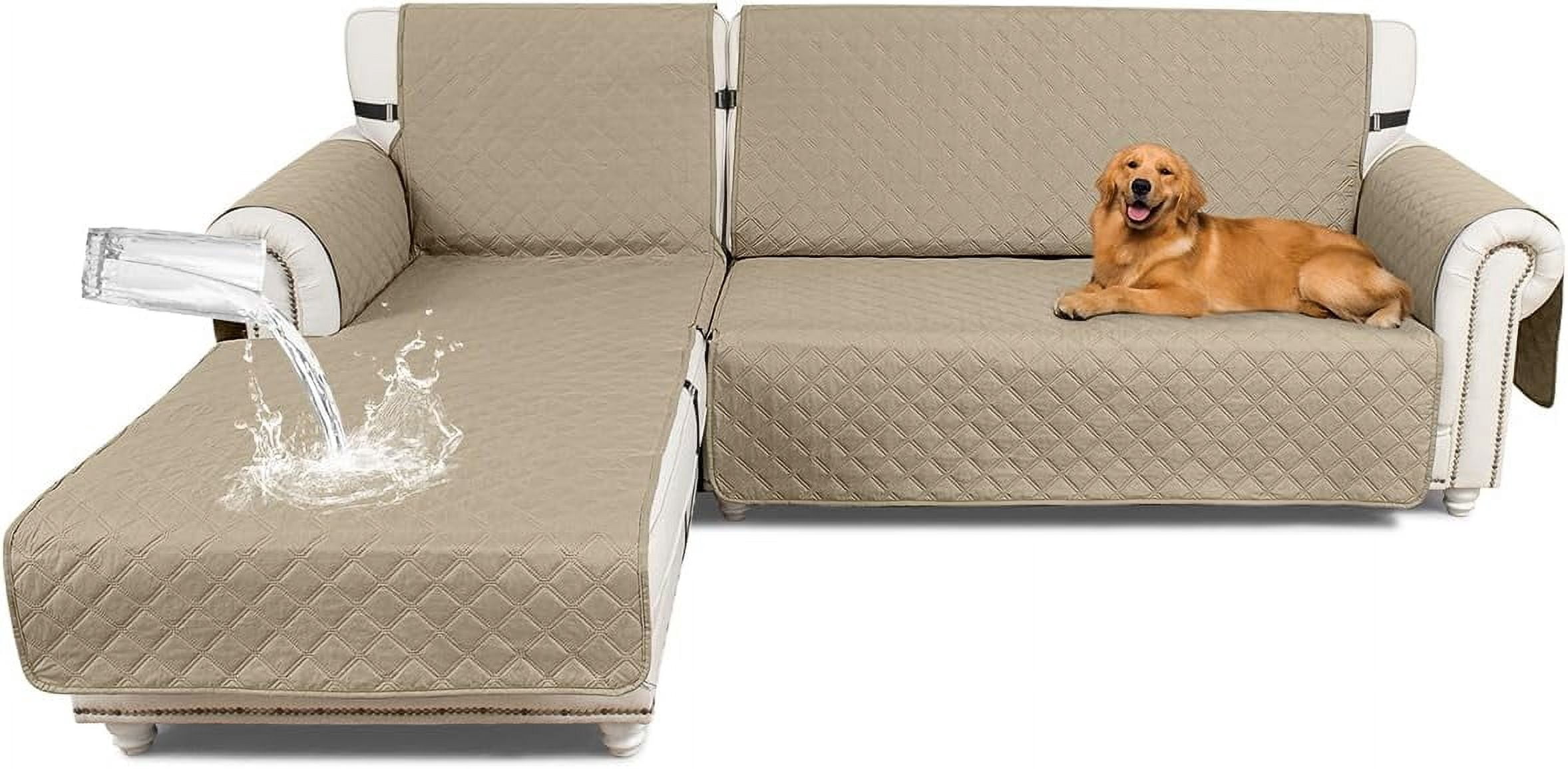 Sectional Couch Covers 100% Waterproof L Shaped Sofa Slipcover ...