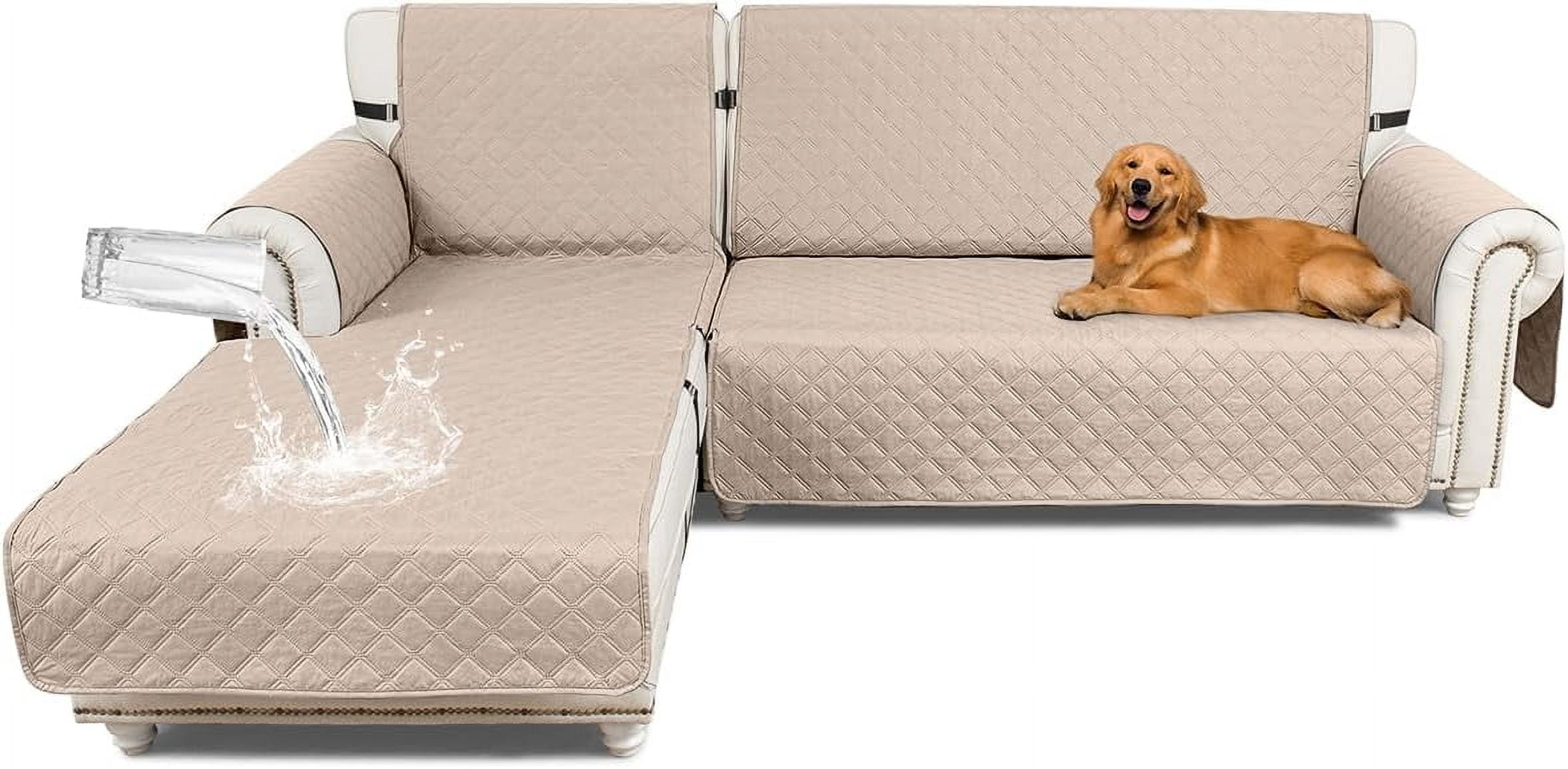 Sectional Couch Covers 100% Waterproof L Shaped Sofa Slipcover ...