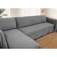 thumbnail image 1 of Sectional Couch Covers 2 Pieces L Shaped Sofa Cover for Sectional Couch L Shape Washable Blanket Furniture Protector for Pets Dogs Dark Grey X-Large, 1 of 9