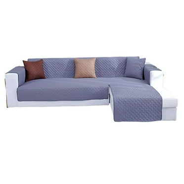 Sectional Couch Covers L Shape Sofa Cover For Dogs Pet Couch Furniture Protector (Grey,53*190CM)