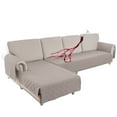 thumbnail image 1 of Sectional Couch Covers L Shape Sofa Cover Waterproof Reversible with Chaise Cover Durable Furniture Protector Sofa Slipcovers for Pets Dog Cat 2-Piece, 1 of 8