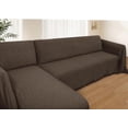 thumbnail image 1 of Sectional Couch Covers for Sectional Sofa L Shaped Sofa Cover Blanket 2 Pieces L Shape Furniture Protector for Pets Dogs (Light Grey, XXX-Large), 1 of 17