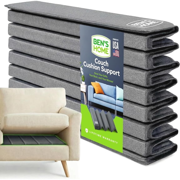 Sectional Couch Cushion Support Board, Sagging 81"+45" x 19.7" | Heavy duty 0.5" thick solid wood boards and supports for sectional and L couch cushions. Firm anti-slip sagging sofa seat