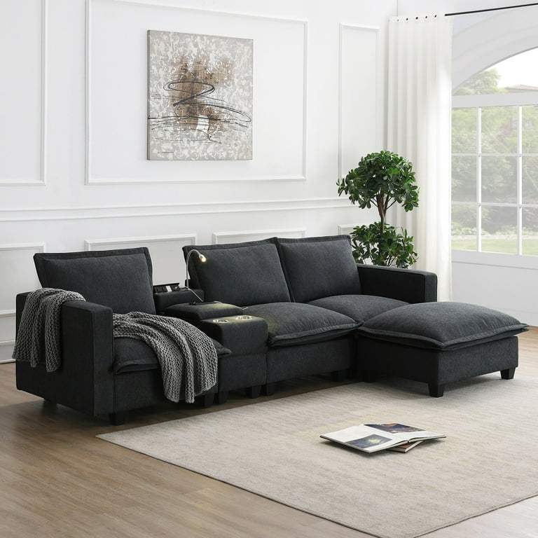 Sectional Couches for Living Room, Convertible Sectional Sofa L
