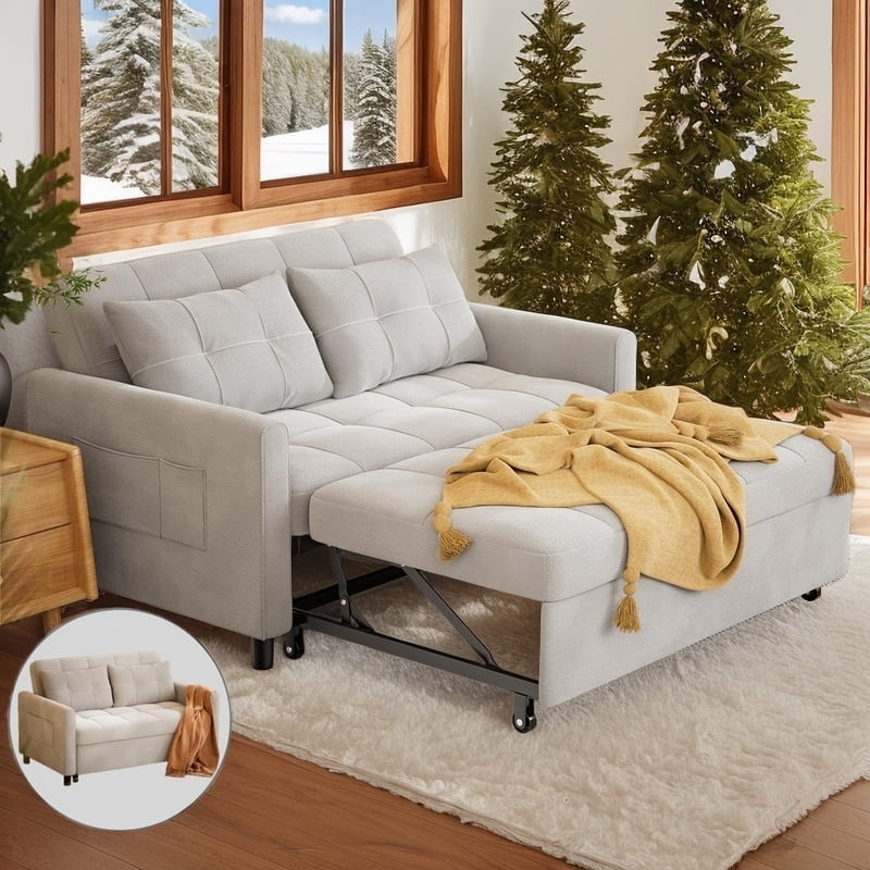 Sectional Couches for Living Room, Lofka Convertible Pull Out Couch ...