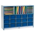 thumbnail image 1 of Sectional Cubbie-Tray Mobile Unit - with Trays - Navy, 1 of 6