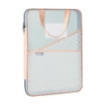 thumbnail image 1 of Sectional File Pouch, Tyeign Mesh Zipper Pouch Bag Transparent Exams Stationery Holder Storage Bag File Bag Large Capacity Pencil Pouch Office Supplies File Pouch Document Holder Orange, 1 of 9