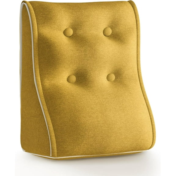 Sectional Headboard Pillow, Zipper Design Combinable Ergonomic Reading Pillow for Sitting in Bed, DIY Linen Cover Foam Inserts Back Pillow for Bed Sitting Up, Adult Bedroom Decor Aesthetic