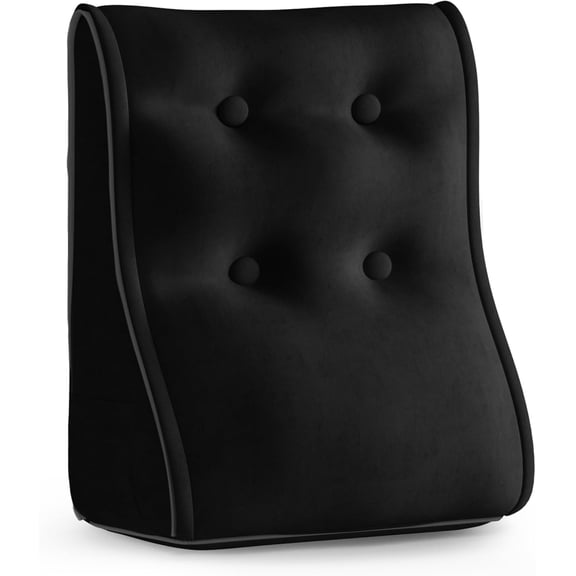 Sectional Headboard Pillow, Zipper Design Combinable Ergonomic Reading Pillow for Sitting in Bed, DIY Velvet Cover Foam Inserts Back Pillow for Bed Sitting Up, Adult Bedroom Decor Aesthetic