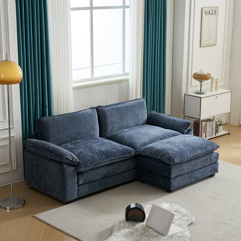 Comfy loveseat with deals ottoman