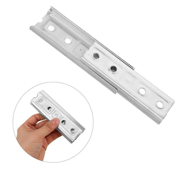 Amosfun 2Pcs Plated Silver Furniture Mounting Plates for Bed Headboard Connectors with Quick Assembly Design