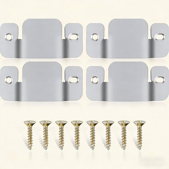 Sectional Sofa Connector Bracket, Sectional Couch Connectors Bands for Sectionals,Furniture Connectors with Screws,4 Pieces