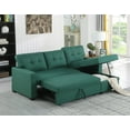 Sectional Sofa Couch, 4in1 Sleeper Sofa Bed with Reversible Storage