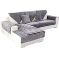 thumbnail image 1 of Sectional Sofa Cover, Velvet Sofa Slipcover Furniture Protector Anti-Slip Couch Covers Child Recliner Backrest Armchair Covers-Dark gray-Square70*70cm(28*28in), 1 of 7