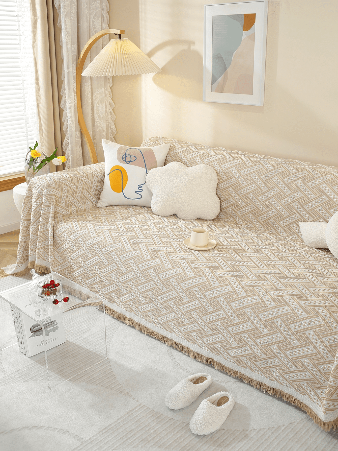 Sectional Sofa Covers for Living Room L Shape Couch Cover Sofa Throw