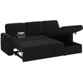 Sectional Sofa LShaped Sofa Couch Bed w/Chaise & USB, Reversible Couch