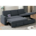 Sectional Sofa LShaped Sofa Couch Bed w/Chaise & USB, Reversible Couch