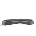 thumbnail image 1 of Sectional Sofa Set, Fabric, Dark Grey Gray, Modern Contemporary Urban Design, Living Lounge Room Hotel Lobby Hospitality, 1 of 10