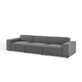 thumbnail image 1 of Sectional Sofa Set, Fabric, Dark Grey Gray, Modern Contemporary Urban Design, Living Lounge Room Hotel Lobby Hospitality, 1 of 10